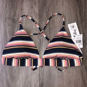 Rip Curl Striped Bikini Top